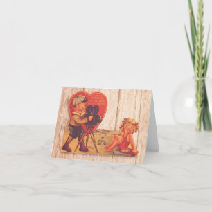 Festiva Tarjeta del día de San Valentín del fotógrafo