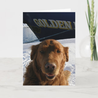 Festiva Tarjeta del día de San Valentín del golden