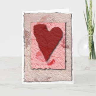 FESTIVA TARJETA DEL DÍA DE SAN VALENTÍN DEL PAPEL DE ARROZ