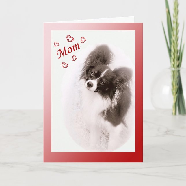 Festiva Tarjeta del día de San Valentín del perro de (Anverso)