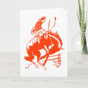 Festiva Tarjeta del día de San Valentín del rodeo del