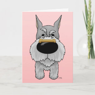 Festiva Tarjeta del día de San Valentín del Schnauzer