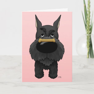 Festiva Tarjeta del día de San Valentín del Schnauzer