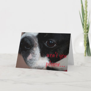 Festiva Tarjeta del día de San Valentín del terrier de
