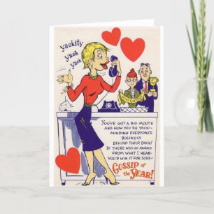 Festiva Tarjeta del día de San Valentín del vinagre del