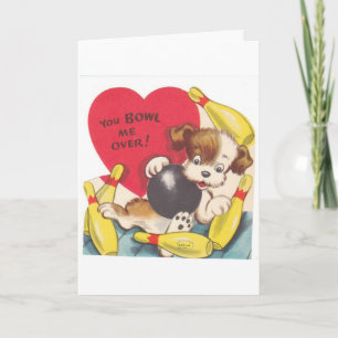 Festiva Tarjeta del día de San Valentín del vintage -
