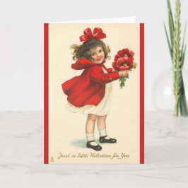 Festiva Tarjeta del día de San Valentín del vintage para