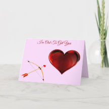 Tarjeta del Día de San Valentín 'Estoy aquí para a