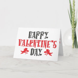 Festiva Tarjeta del día de San Valentín feliz