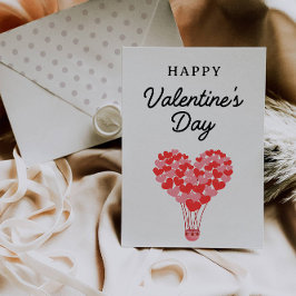 Festiva Tarjeta del día de San Valentín Feliz 