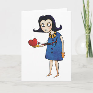 Festiva Tarjeta del día de San Valentín gótica