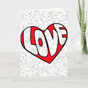Festiva Tarjeta del día de San Valentín linda,