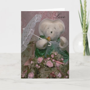 Festiva Tarjeta del Día de San Valentín 'Lovey Bear'