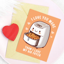 Tarjeta del Día de San Valentín para Freidora de A