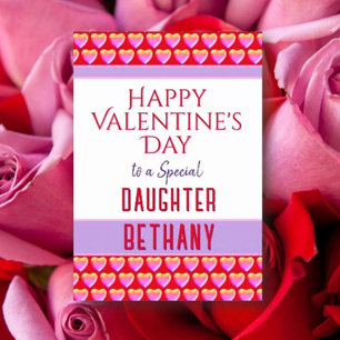 Festiva Tarjeta del Día de San Valentín para hija feliz