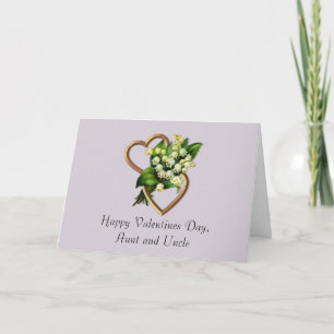 Festiva Tarjeta del día de San Valentín para la tía y el
