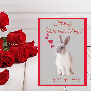 Festiva Tarjeta del Día de San Valentín para mi Conejito d