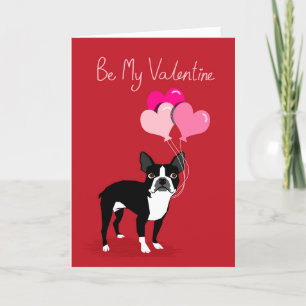 Festiva Tarjeta del Día de San Valentín para perro Terrier