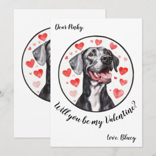 Festiva Tarjeta del Día de San Valentín personalizable Gra