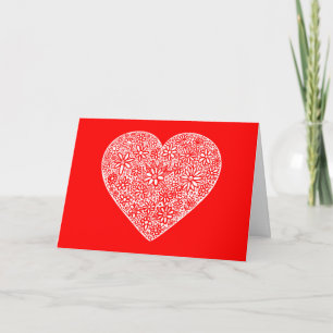 Festiva Tarjeta del día de San Valentín reunida del