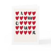 Tarjeta del día de San Valentín Simple Moderno Min