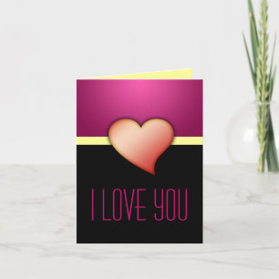 Festiva Tarjeta del Día de San Valentín, Te Amo, Corazón,