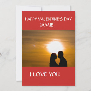 Festiva TARJETA DEL DÍA DE SAN VALENTÍN TE AMO PUesta DE S