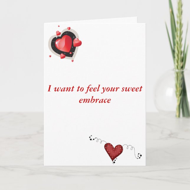 Festiva Tarjeta del día de San Valentín torcida (Anverso)