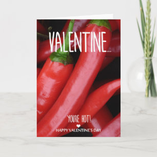 Festiva Tarjeta del día de San Valentín, usted es caliente