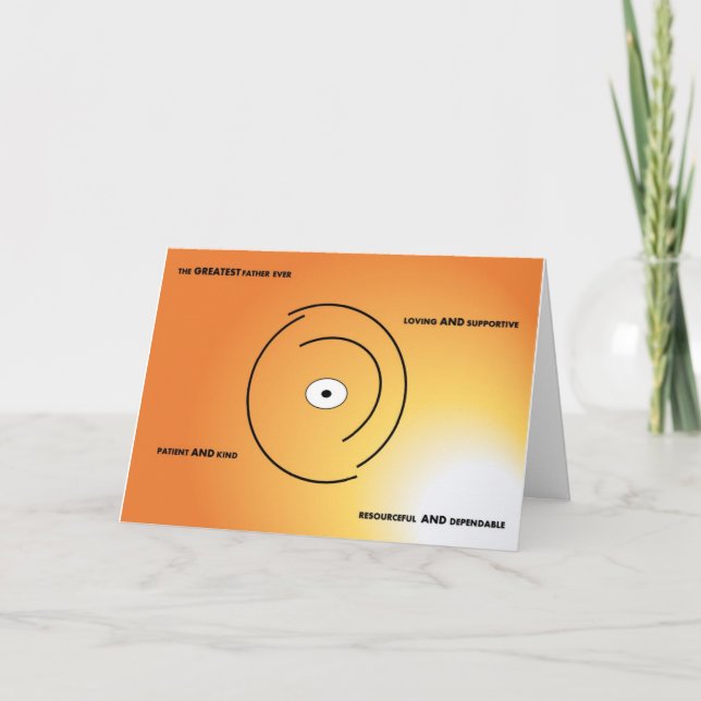 Festiva Tarjeta del día del padre (Anverso)