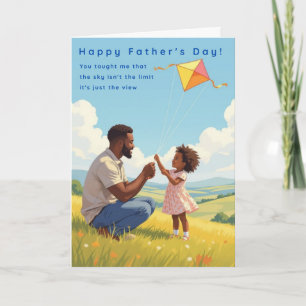 Festiva Tarjeta del Día del Padre Amor Elevado