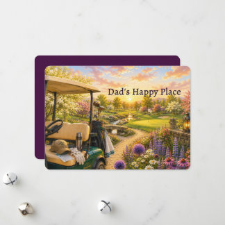 Festiva Tarjeta del Día del Padre 'El lugar feliz de papá'
