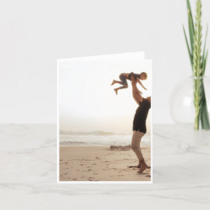 Festiva Tarjeta del Día del Padre en la Playa