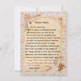 Festiva Tarjeta del día del padre feliz