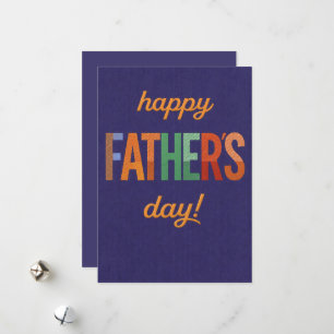 Festiva Tarjeta del Día del Padre Feliz   Tarjeta Divertid