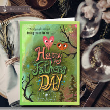 Tarjeta del Día del Padre Guiding Star Whimsical H