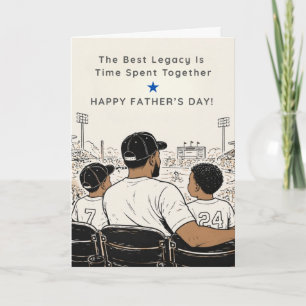 Festiva Tarjeta del Día del Padre Legado de unión