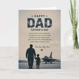 Festiva Tarjeta del Día del Padre Militar