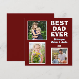 Festiva Tarjeta del Día del Padre Moderna Mejor Papá del M