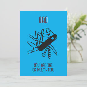 Festiva Tarjeta del día del padre OG Multi-tool