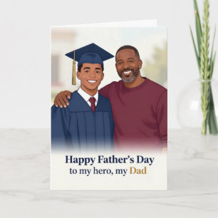 Festiva Tarjeta del Día del Padre para Mi Héroe