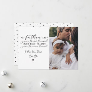 Festiva Tarjeta del Día del Padre personalizable con estam