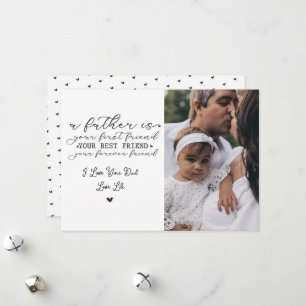 Festiva Tarjeta del Día del Padre personalizable con patró