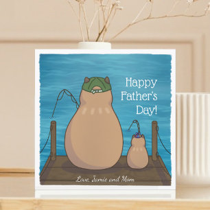 Festiva Tarjeta del Día del Padre Personalizada para el Ch