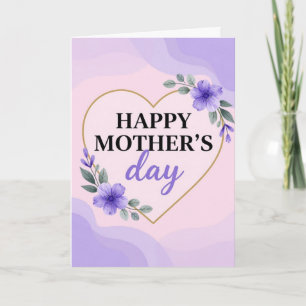 Festiva Tarjeta del Día Feliz de la Madre
