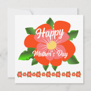 Festiva Tarjeta del Día Feliz de la Madre