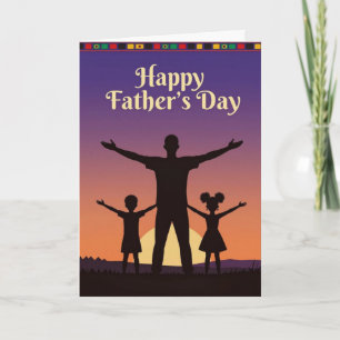 Festiva Tarjeta del Día Feliz del Padre