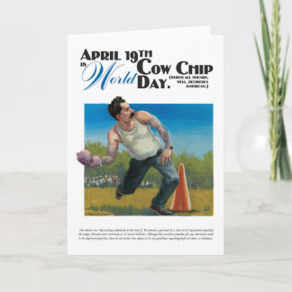 Festiva Tarjeta del Día Mundial del Chip de Vaca