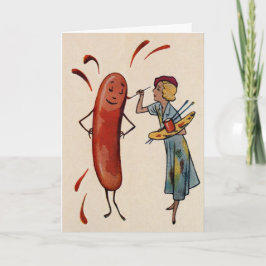 Festiva Tarjeta del Día Nacional del Hot Dog