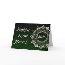 Tarjeta del diseño de la guirnalda de la Feliz Año